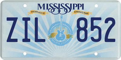 MS license plate ZIL852
