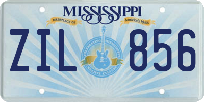 MS license plate ZIL856