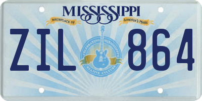 MS license plate ZIL864