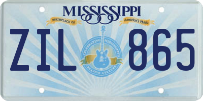 MS license plate ZIL865