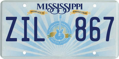 MS license plate ZIL867