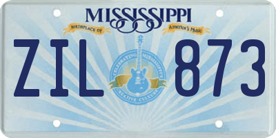MS license plate ZIL873