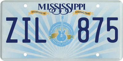 MS license plate ZIL875