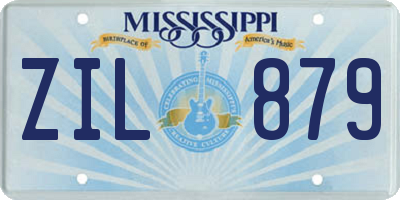 MS license plate ZIL879