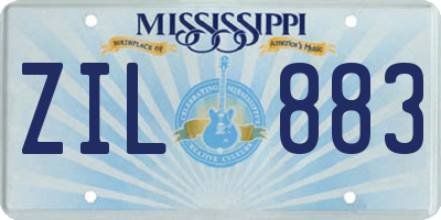 MS license plate ZIL883