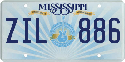MS license plate ZIL886