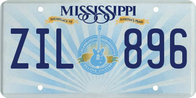 MS license plate ZIL896