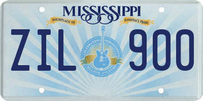 MS license plate ZIL900