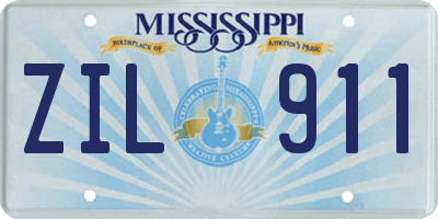 MS license plate ZIL911