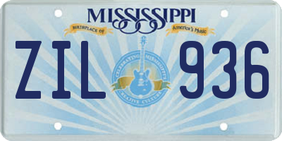 MS license plate ZIL936