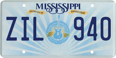MS license plate ZIL940