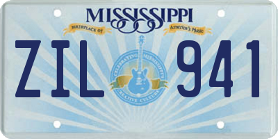 MS license plate ZIL941