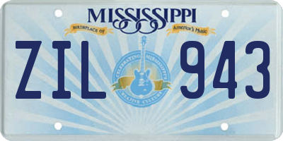 MS license plate ZIL943
