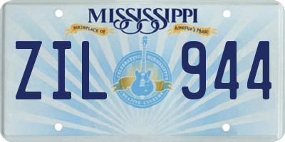 MS license plate ZIL944