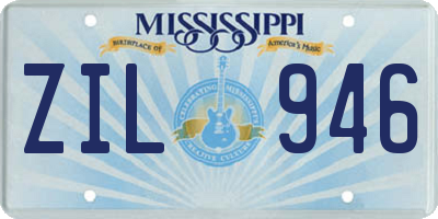 MS license plate ZIL946