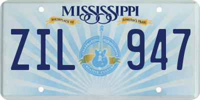 MS license plate ZIL947