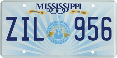 MS license plate ZIL956
