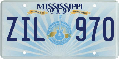 MS license plate ZIL970