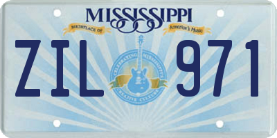 MS license plate ZIL971