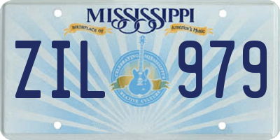 MS license plate ZIL979