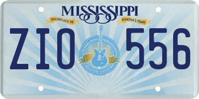 MS license plate ZIO556