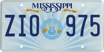 MS license plate ZIO975