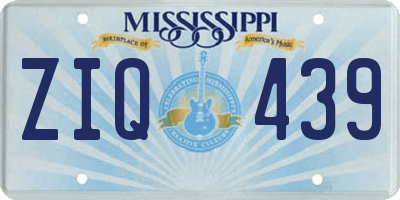 MS license plate ZIQ439