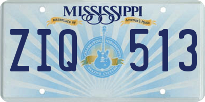 MS license plate ZIQ513