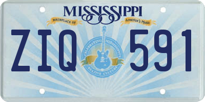 MS license plate ZIQ591