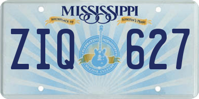 MS license plate ZIQ627