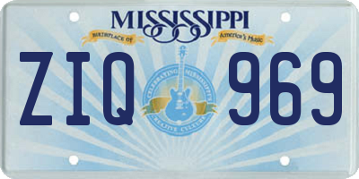 MS license plate ZIQ969