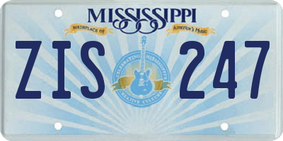 MS license plate ZIS247