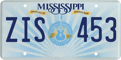 MS license plate ZIS453