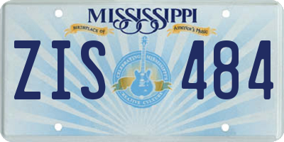 MS license plate ZIS484