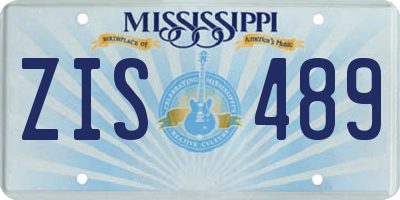 MS license plate ZIS489