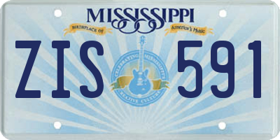 MS license plate ZIS591