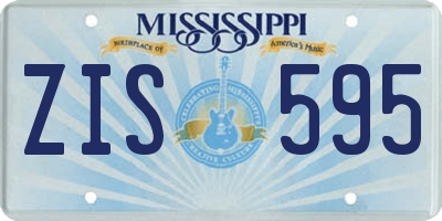 MS license plate ZIS595