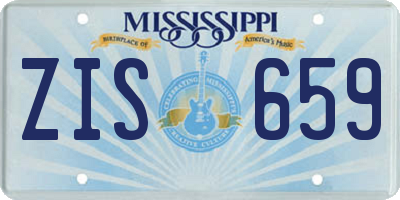 MS license plate ZIS659