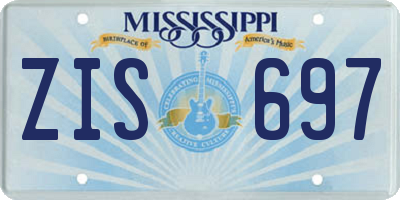 MS license plate ZIS697