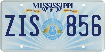 MS license plate ZIS856