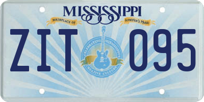 MS license plate ZIT095