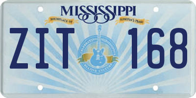 MS license plate ZIT168