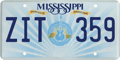 MS license plate ZIT359