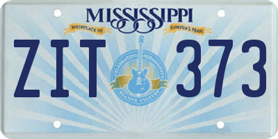 MS license plate ZIT373