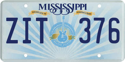 MS license plate ZIT376