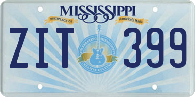MS license plate ZIT399