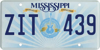 MS license plate ZIT439
