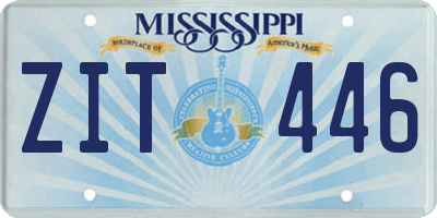 MS license plate ZIT446