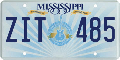 MS license plate ZIT485