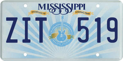 MS license plate ZIT519